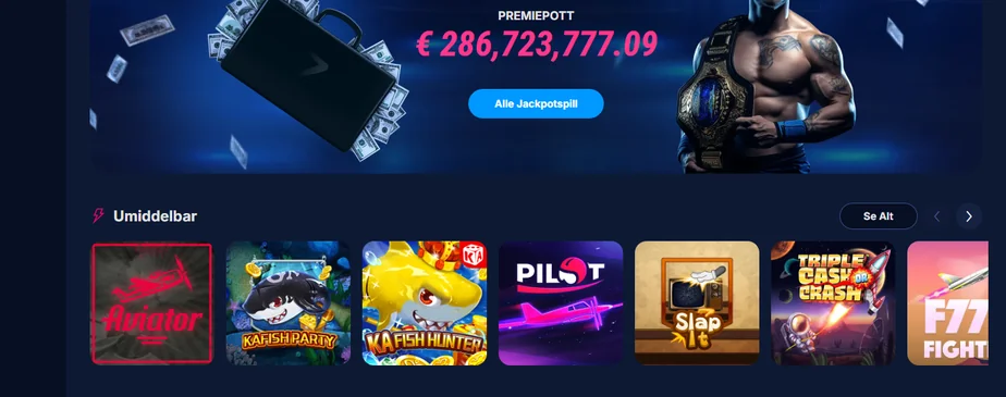 Få velkomstbonus og gratisspinn